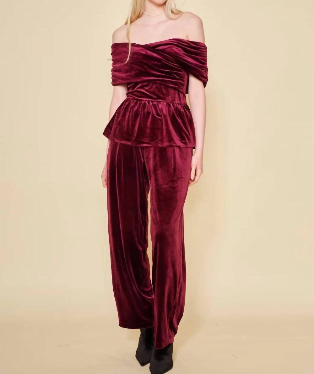 NEW DRA LOS ANGELES coraline top in plum